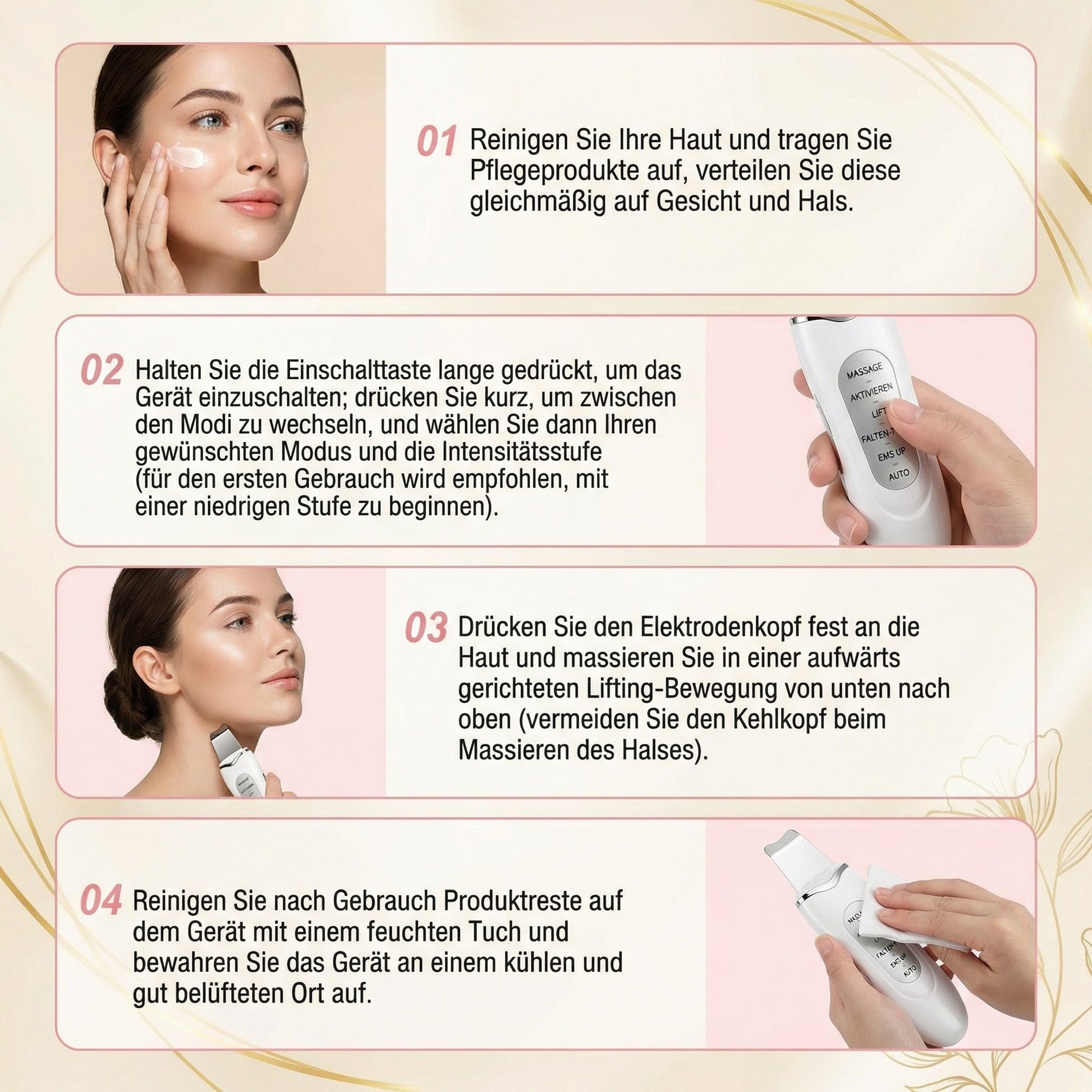 7 Colors LED Lights Face Neck Beauty Device Vibration Massage Improve Neck Lines Home Use Face Lifting Machine 7 Modes Gifts AF