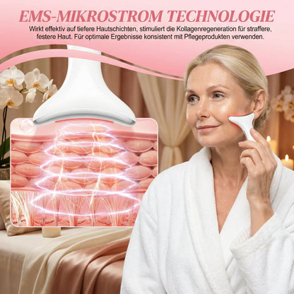 7 Colors LED Lights Face Neck Beauty Device Vibration Massage Improve Neck Lines Home Use Face Lifting Machine 7 Modes Gifts AF